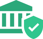 fdic-insured-bank green icon