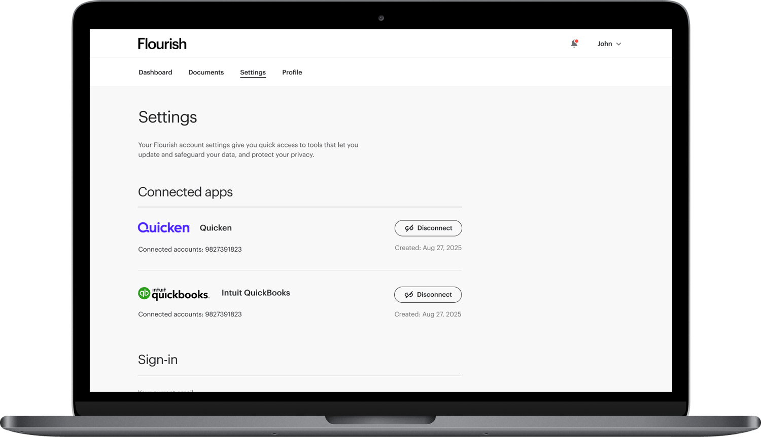 QuickBooks Quicken connection