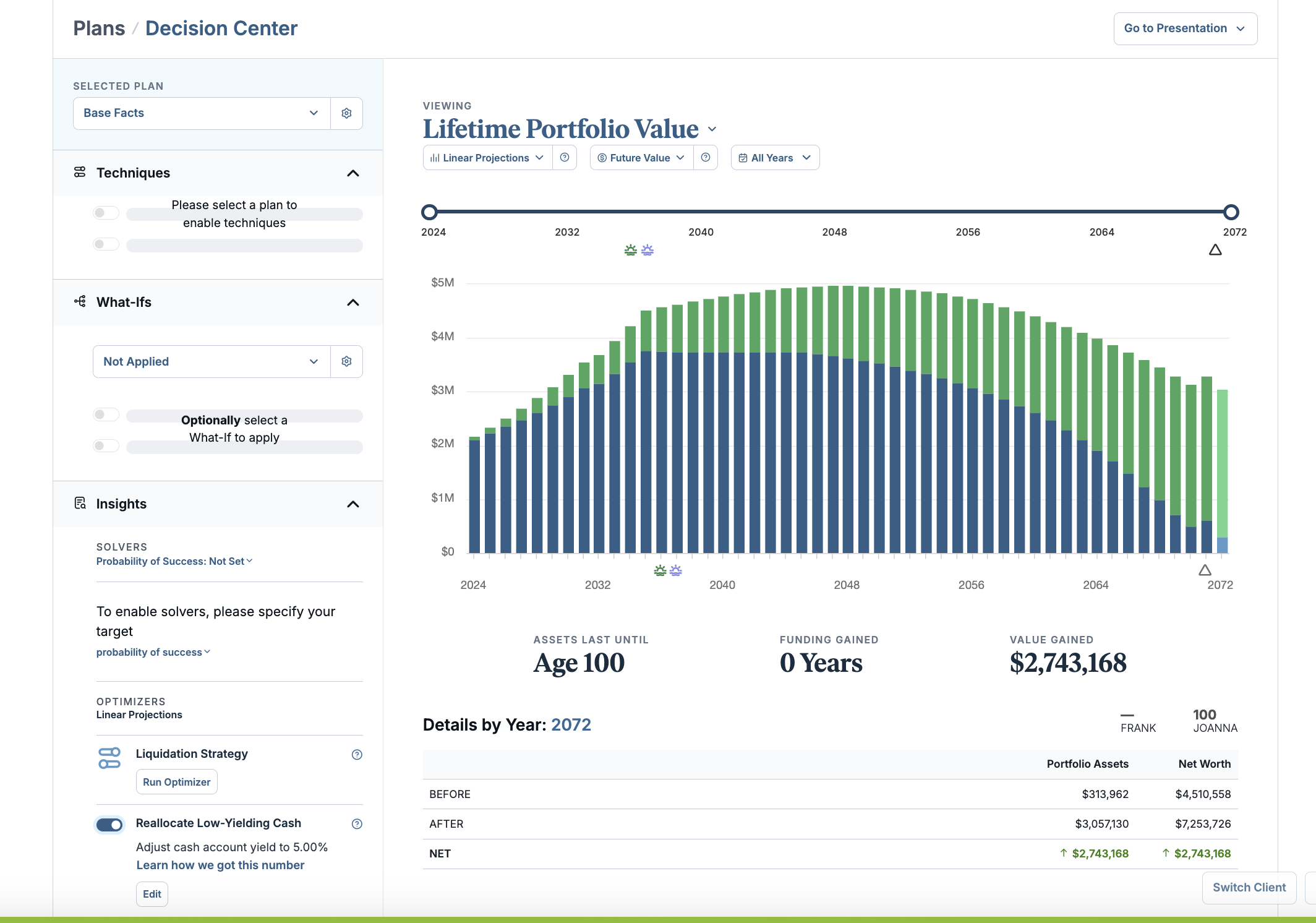 eMoney Decision Center