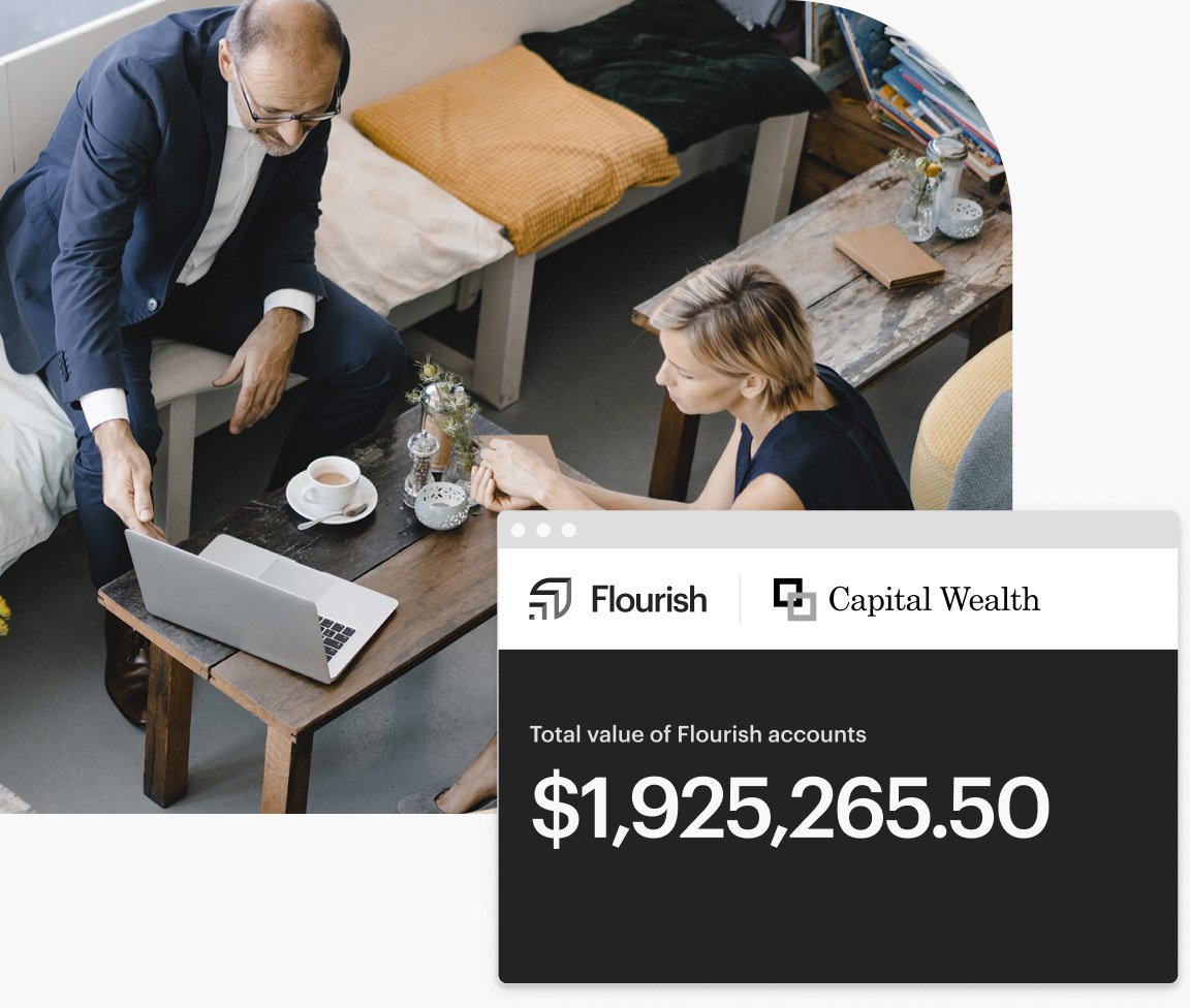 Advisors reviewing branded version of Flourish